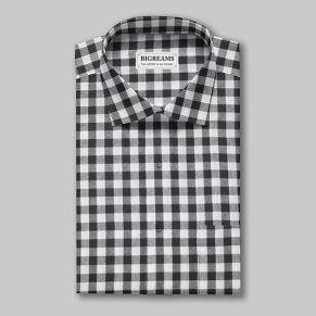 Black & White Gingham Fabric