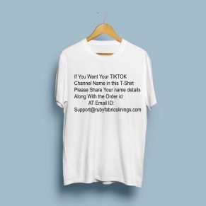 Customized Tiktok Channel Details t-shirt