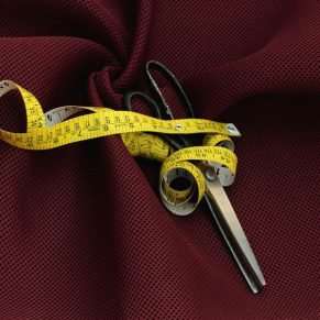Maroon Air Mesh Fabric