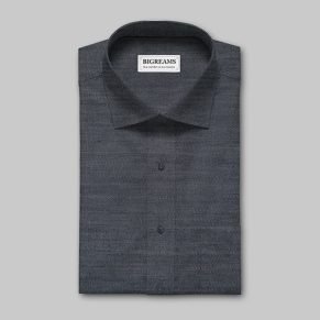 Unstitched Navy Blue Denim Shiriting Fabric