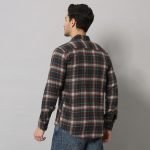 Men's Tartan Brown Flannel Shirt