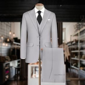 Dusty Beige Stretchable Suit Fabric